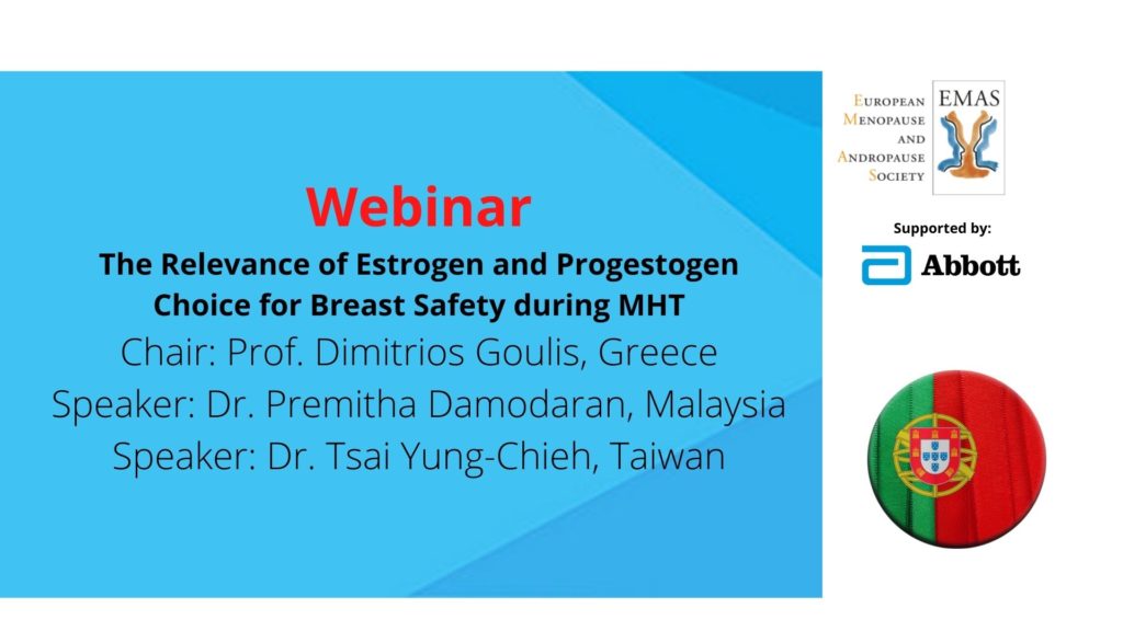 The Relevance of Estrogen and Progestogen Choice for Breast Safety during MHT (PT)