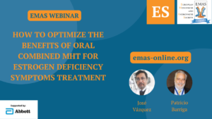 Benefits of oral combined MHT for estrogen deficiency symptoms treatment (ES)